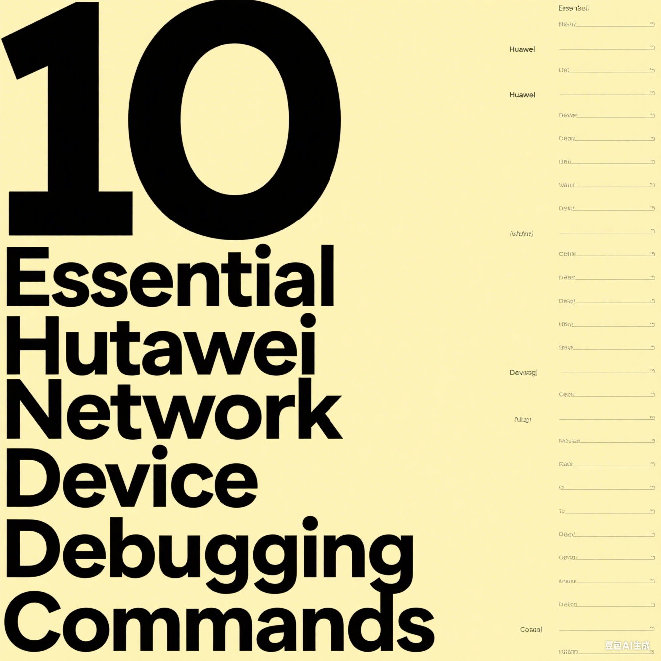 10 Key Huawei Network Debug Commands