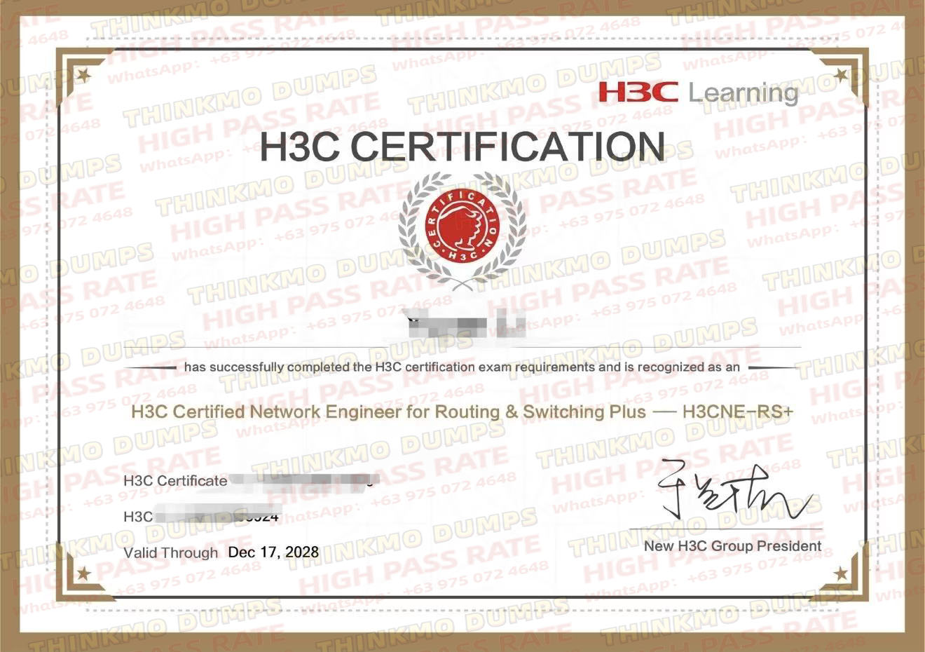 Triple H3CNE/H3CSE Passes